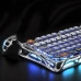 Клавіатура GravaStar Mercury K1 Pro із комбінованим підключенням - Interstellar Silver