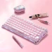 Клавіатура GravaStar Mercury K1 Special Edition із комбінованим підключенням - Sakura Pink