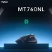 Миша Rapoo MT760NL з комбінованим підключенням, бічним коліщатком, безшумна, 12000 DPI, light black