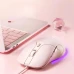 Миша дротова Inphic B8 ігрова з регульованою RGB підсвіткою та 8800 DPI, рожева