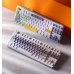 Механічна клавіатура Inphic K87 c комбінованим підключенням, підсвічуванням, 8000 мАг, Switch: Black-Gold, G