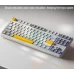 Механічна клавіатура Inphic K87 c комбінованим підключенням, підсвічуванням, 8000 мАг, Switch: Black-Gold, Y
