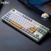 Механічна клавіатура Inphic K87 c комбінованим підключенням, підсвічуванням, 8000 мАг, Switch: Black-Gold, Y
