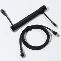 USB-кабель GravaStar Coiled Aviator - чорний