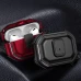 Захисний удароміцний чохол для навушників AirPods 4 з карабіном та засувкою, чорний