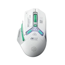 Ігрова миша Inphic IN9 XS з комбінованим підключенням USB, Bluetooth, USB 2.4ГГц, RGB, 12000 DPI, білий
