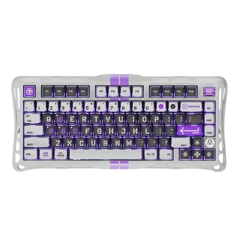 Клавіатура ігрова GravaStar Mercury V75 дротова з магнітними перемикачами - Mecha Gray