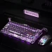 Клавіатура ігрова GravaStar Mercury V75 Pro дротова з магнітними перемикачами - Iron Purple