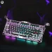 Клавіатура ігрова GravaStar Mercury V75 Pro дротова з магнітними перемикачами - Iron Purple