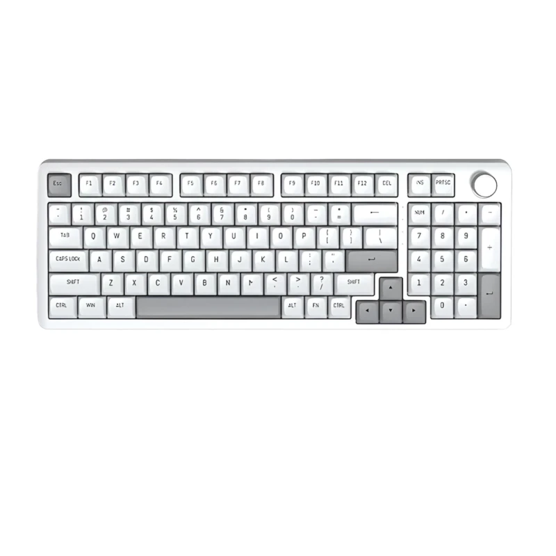 Клавіатура механічна HP K10G-98L дротова з регульованим білим підсвічуванням, біла