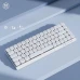 Низкопрофильная механическая клавиатура EWEADN MK68 с комбинированным подключением и подсветкой, белая