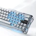 Клавіатура ігрова GravaStar Mercury V60 Pro Deluxe Edition дротова - Chrome Silver