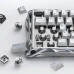 Клавіатура ігрова GravaStar Mercury V60 Pro Deluxe Edition дротова - Chrome Silver