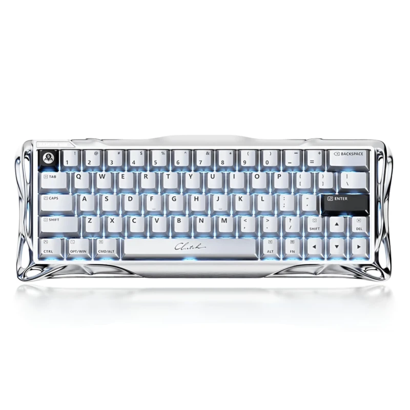 Клавіатура ігрова GravaStar Mercury V60 Pro Deluxe Edition дротова - Chrome Silver