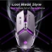 Миша ігрова дротова Inphic W2-II з регульованою RGB підсвіткою та 8800 DPI, для геймерів, сірий