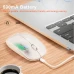 Миша бездротова Inphic M1 з підключенням USB 2.4ГГц, акумулятором, 2400 DPI, бежевий