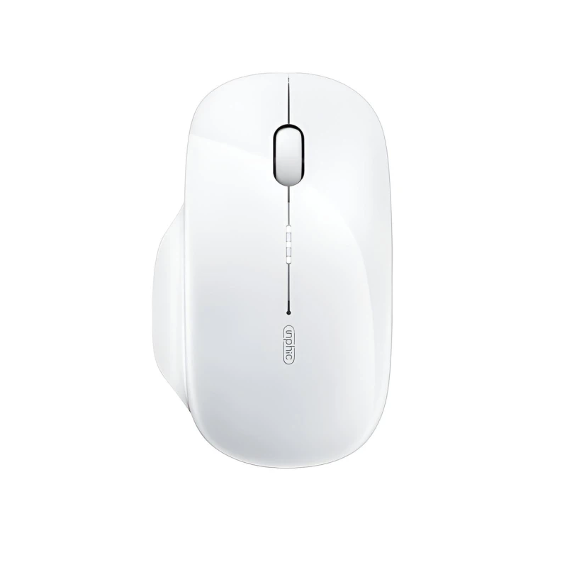 Миша бездротова Inphic M1 з підключенням USB 2.4ГГц, акумулятором, 2400 DPI, білий