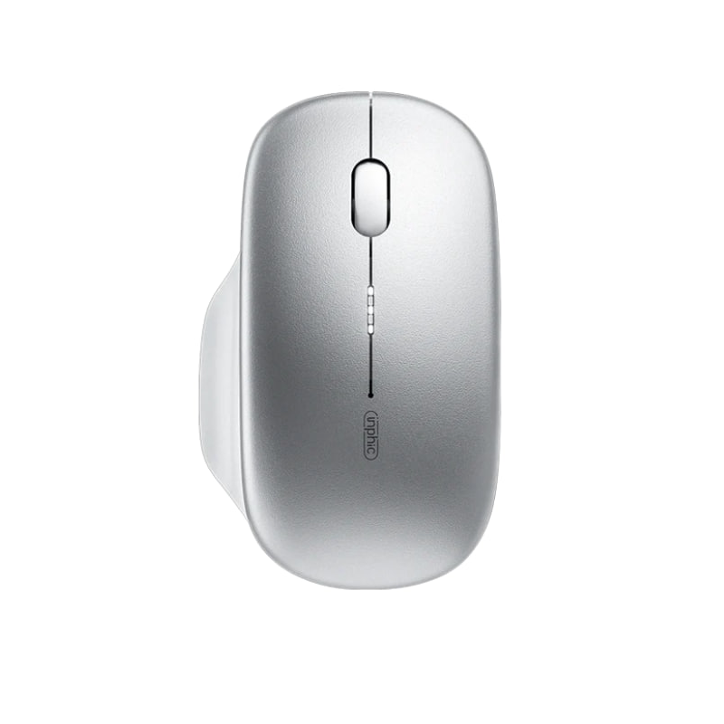 Миша бездротова Inphic M1 з підключенням USB 2.4ГГц, акумулятором, 2400 DPI, срібло