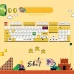 Набір кейкапів Super Mario Bros.Nintendo Edition для клавіатур, 118 штук, жовті