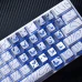 Набір сріблястих кейкапів з гравіюванням 