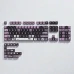 Набір кейкапів Kuromi для механічних клавіатур, PBT+PC, OEM-профіль, повнорозмірний, 122 клавіши