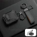 Чехол для AirPods Pro 2 с карабином, защелкой и подставкой, черный с матовым серым