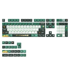 Комплект PBT-кейкапов READSON «Слизерин» (Harry Potter) для клавиатур, 132 штуки