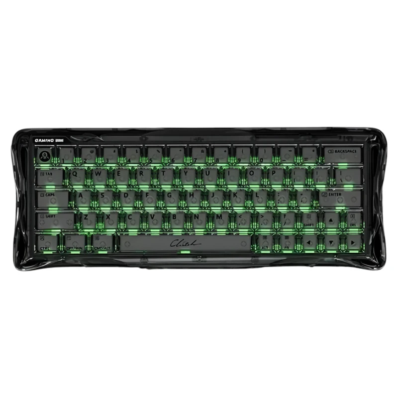 Клавіатура ігрова GravaStar Mercury V60 магнітна дротова — Onyx Crystal