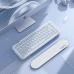 Клавіатура Mofii Pearl SK-711 з комбінованим підключенням, RGB підсвіткою та силіконовою підставкою під зап'ястя - Pearl white
