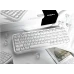 Клавіатура Mofii Pearl SK-711 з комбінованим підключенням, RGB підсвіткою та силіконовою підставкою під зап'ястя - Pearl white