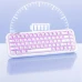 Клавіатура Mofii Pearl SK-711 з комбінованим підключенням, RGB підсвіткою та силіконовою підставкою під зап'ястя - Pearl white