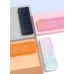 Клавіатура Mofii Pearl SK-711 з комбінованим підключенням, RGB підсвіткою та силіконовою підставкою під зап'ястя - Black