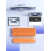 Клавіатура Mofii Pearl SK-711 з комбінованим підключенням, RGB підсвіткою та силіконовою підставкою під зап'ястя - Hermes orange