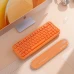 Клавіатура Mofii Pearl SK-711 з комбінованим підключенням, RGB підсвіткою та силіконовою підставкою під зап'ястя - Hermes orange