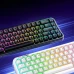 Клавіатура Mofii Pearl SK-711 з комбінованим підключенням, RGB підсвіткою та силіконовою підставкою під зап'ястя - Black