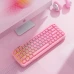Клавіатура Mofii Pearl SK-711 з комбінованим підключенням, RGB та силіконовою підставкою під зап'ястя - Cherry blossom pink