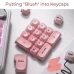 Комплект кейкапов XVX Pink Blush для клавиатуры, 132 штуки
