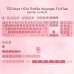 Комплект кейкапов XVX Pink Blush для клавиатуры, 132 штуки