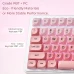 Комплект кейкапов XVX Pink Blush для клавиатуры, 132 штуки