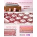 Комплект кейкапов XVX Pink Blush для клавиатуры, 132 штуки