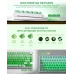 Комплект кейкапів XVX Green Jelly для клавіатури, 132 штуки