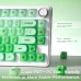 Комплект кейкапів XVX Green Jelly для клавіатури, 132 штуки