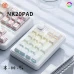 Цифровая клавиатура EWEADN NK20 механическая с комбинированным подключением, RGB подсветкой, white