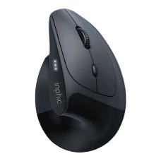 Вертикальна миша Inphic X9 PRO з комбінованим підключенням, 12800 DPI, сіра