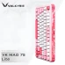 Ігрова клавіатура Valkyrie VK MAG 75 Lite магнітна дротова, підсвітка, pink