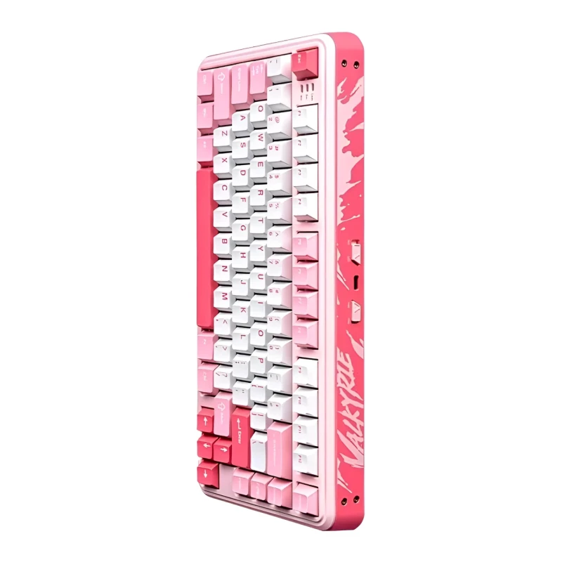 Ігрова клавіатура Valkyrie VK MAG 75 Lite магнітна дротова, підсвітка, pink