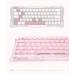 Клавіатура ігрова дротова GravaStar Mercury V60 - Crystal Rose
