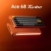 Клавіатура ігрова MCHOSE Ace 68 Turbo магнітна дротова Mount Tai Magnetic Switch GT, Galaxy Orange