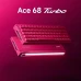 Клавіатура ігрова MCHOSE Ace 68 Turbo магнітна дротова Mount Tai Magnetic Switch GT, Berry Red