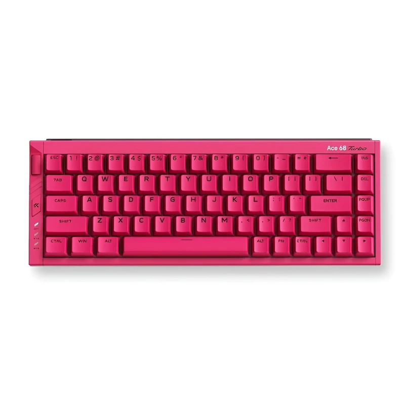 Клавіатура ігрова MCHOSE Ace 68 Turbo магнітна дротова Mount Tai Magnetic Switch GT, Berry Red
